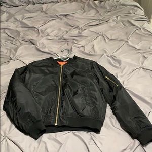 super stylist black bomber jacket